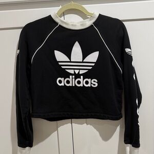 Adidas Monochrome Logo Crop Top XS